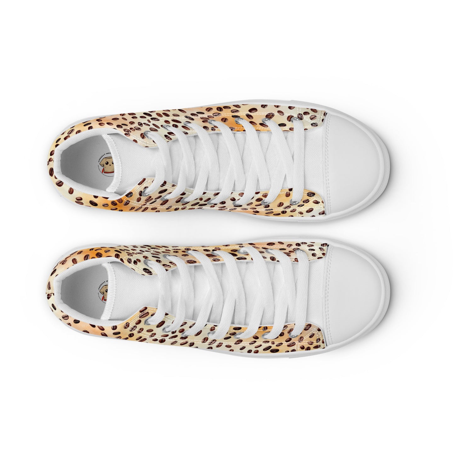 canvas shoes coffee beans leopard look