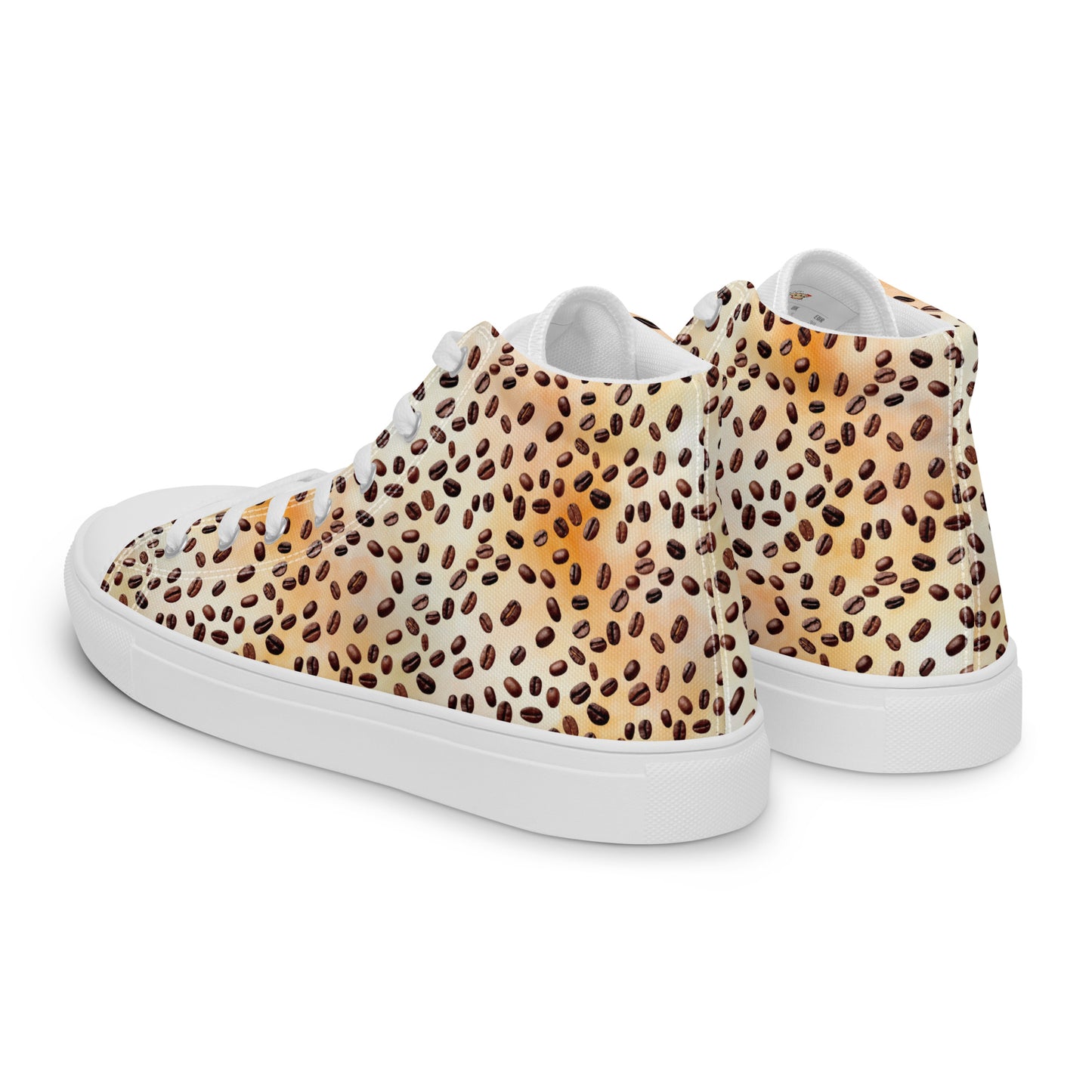 canvas shoes coffee beans leopard look