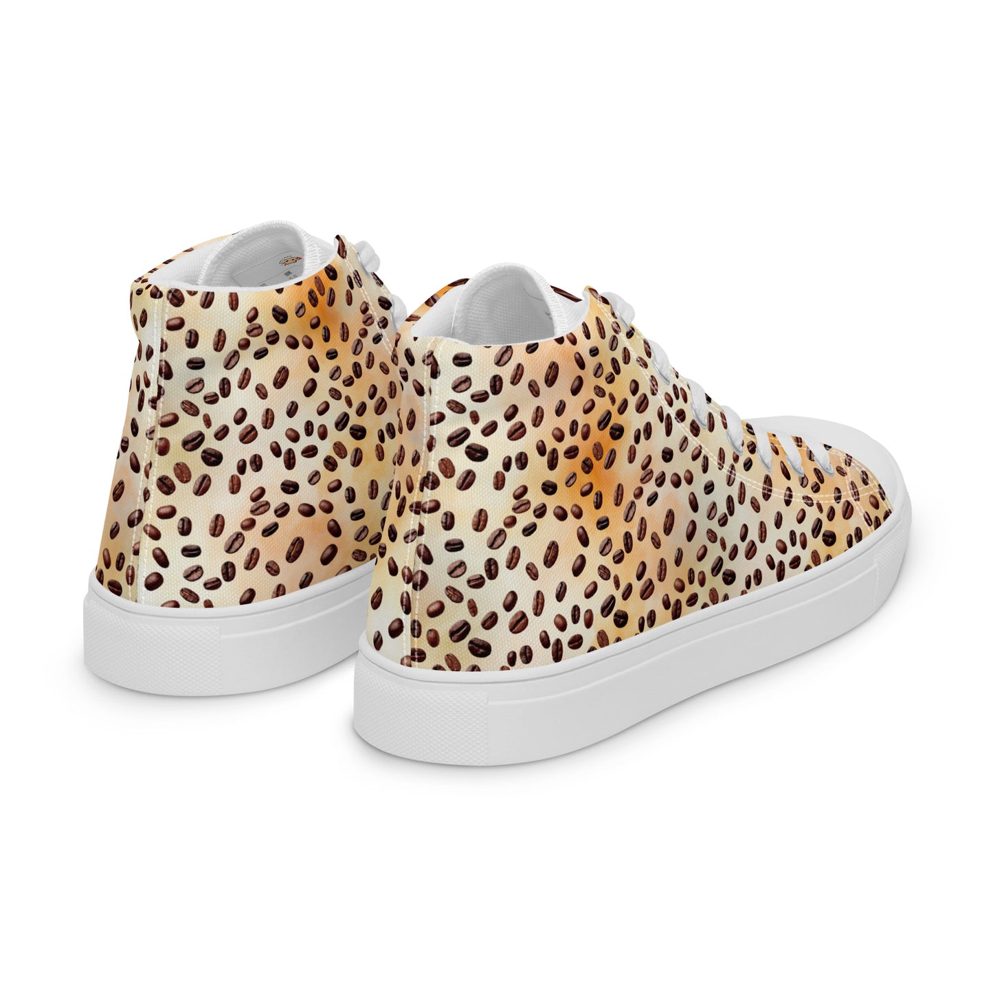 canvas shoes coffee beans leopard look