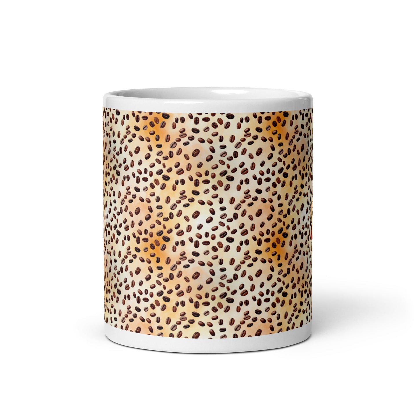 cofee beans leopard mug