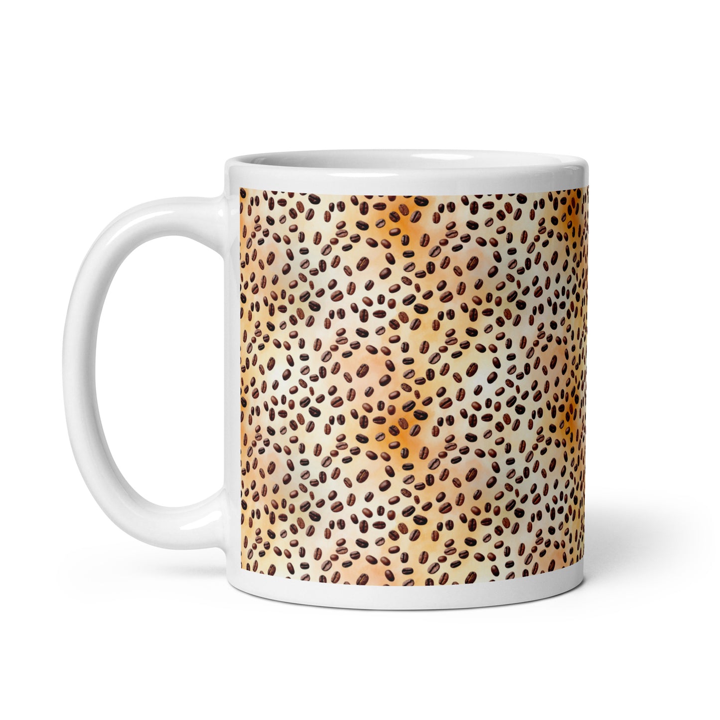 cofee beans leopard mug